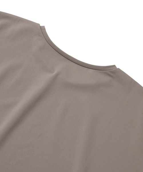 Julier Yoga and Relax（ジュリエヨガアンドリラックス）の「Julier (定番)Ecocoフレンチスリーブトップス（Tシャツ/カットソー・レディース・ホワイト/ライトカーキ/グレイッシュベージュ/ブラック・0/1）」の7枚目の写真