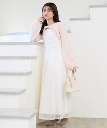 MAJESTIC LEGON | シャギーボレロ×キャミワンピセット(ワンピース)