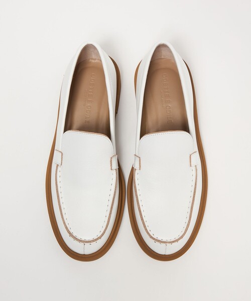 ODETTE E ODILE(オデットエオディール)の「プレーンモカ フラット30↑(ローファー・レディース・ブラック/ホワイト・25cm/24.5cm/24cm/23.5cm/23cm/22.5cm/22cm)」の1枚目の写真