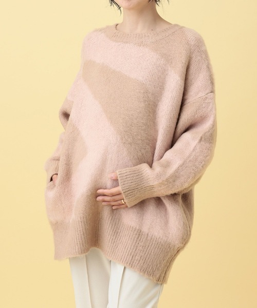 LEPSIM（レプシィム）の「【産前・産後対応】マタニティ／2WAYニュアンス柄カーディガン　632318（マタニティウェア/グッズ・レディース・グレー/ベージュ・FREE）」の11枚目の写真