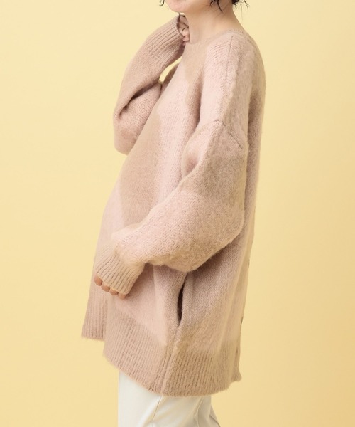 LEPSIM（レプシィム）の「【産前・産後対応】マタニティ／2WAYニュアンス柄カーディガン　632318（マタニティウェア/グッズ・レディース・グレー/ベージュ・FREE）」の12枚目の写真