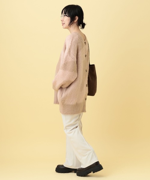 LEPSIM（レプシィム）の「【産前・産後対応】マタニティ／2WAYニュアンス柄カーディガン　632318（マタニティウェア/グッズ・レディース・グレー/ベージュ・FREE）」の16枚目の写真