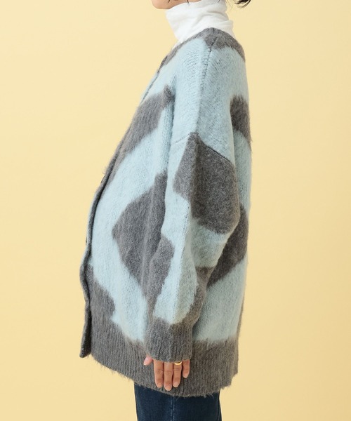 LEPSIM（レプシィム）の「【産前・産後対応】マタニティ／2WAYニュアンス柄カーディガン　632318（マタニティウェア/グッズ・レディース・グレー/ベージュ・FREE）」の19枚目の写真