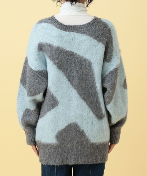 LEPSIM（レプシィム）の「【産前・産後対応】マタニティ／2WAYニュアンス柄カーディガン　632318（マタニティウェア/グッズ・レディース・グレー/ベージュ・FREE）」の20枚目の写真