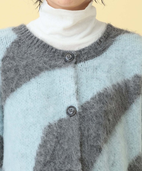 LEPSIM（レプシィム）の「【産前・産後対応】マタニティ／2WAYニュアンス柄カーディガン　632318（マタニティウェア/グッズ・レディース・グレー/ベージュ・FREE）」の21枚目の写真