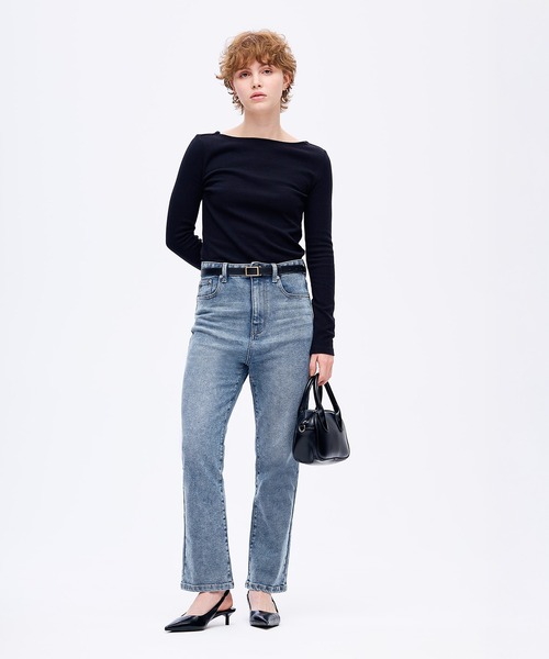 coca（coca）（コカ）の「ムーヴデニムスリムパンツ（デニムパンツ・レディース・ライトブルー/ブルー・L/M/S）」の5枚目の写真