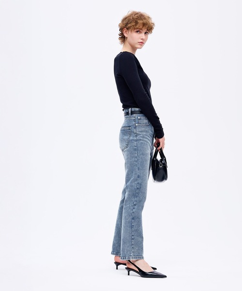 coca（coca）（コカ）の「ムーヴデニムスリムパンツ（デニムパンツ・レディース・ライトブルー/ブルー・L/M/S）」の6枚目の写真