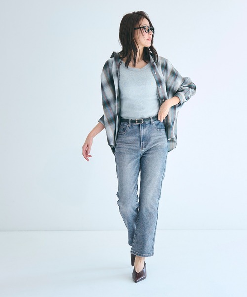 coca（coca）（コカ）の「ムーヴデニムスリムパンツ（デニムパンツ・レディース・ライトブルー/ブルー・L/M/S）」の10枚目の写真