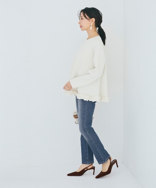 coca（coca）（コカ）の「ムーヴデニムスリムパンツ（デニムパンツ・レディース・ライトブルー/ブルー・L/M/S）」の12枚目の写真