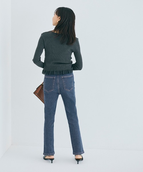 coca（coca）（コカ）の「ムーヴデニムスリムパンツ（デニムパンツ・レディース・ライトブルー/ブルー・L/M/S）」の14枚目の写真