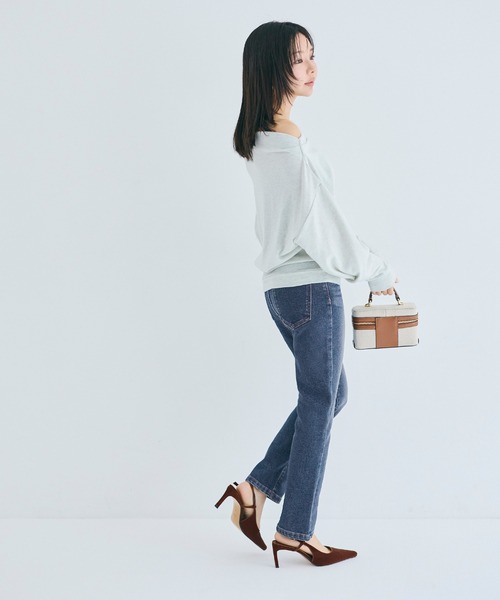 coca（coca）（コカ）の「ムーヴデニムスリムパンツ（デニムパンツ・レディース・ライトブルー/ブルー・L/M/S）」の17枚目の写真