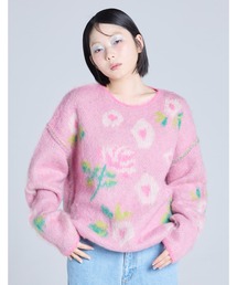 《Little sunny bite》floral knit