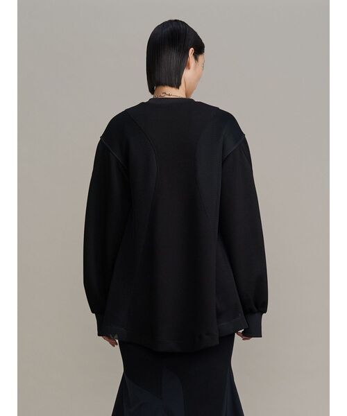 UN3D.（アンスリード）の「PANEL DOUBLE FACE MESH TOP / パネルダブルフェイスメッシュトップ（Tシャツ/カットソー・レディース・ホワイト/グレー/ブラック・36/38）」の22枚目の写真