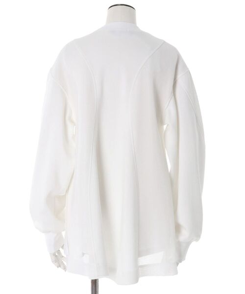 UN3D.（アンスリード）の「PANEL DOUBLE FACE MESH TOP / パネルダブルフェイスメッシュトップ（Tシャツ/カットソー・レディース・ホワイト/グレー/ブラック・36/38）」の14枚目の写真