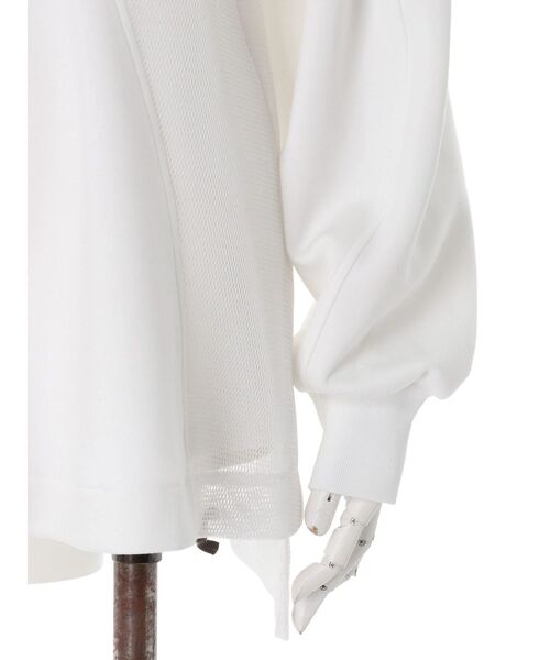 UN3D.（アンスリード）の「PANEL DOUBLE FACE MESH TOP / パネルダブルフェイスメッシュトップ（Tシャツ/カットソー・レディース・ホワイト/グレー/ブラック・36/38）」の6枚目の写真