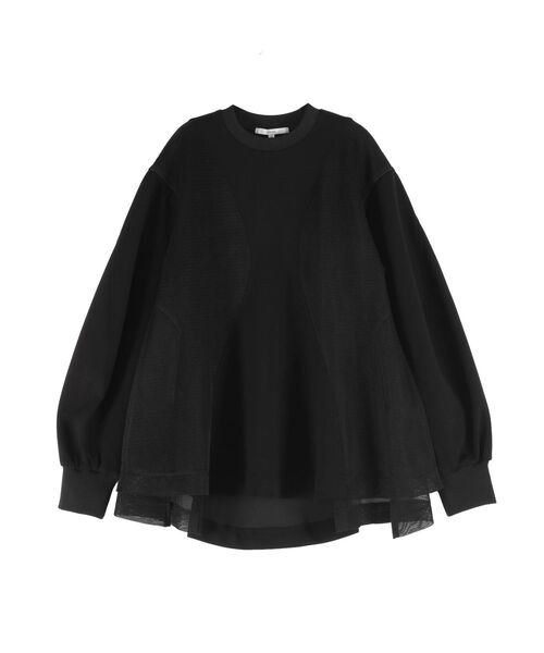 UN3D.（アンスリード）の「PANEL DOUBLE FACE MESH TOP / パネルダブルフェイスメッシュトップ（Tシャツ/カットソー・レディース・ホワイト/グレー/ブラック・36/38）」の12枚目の写真