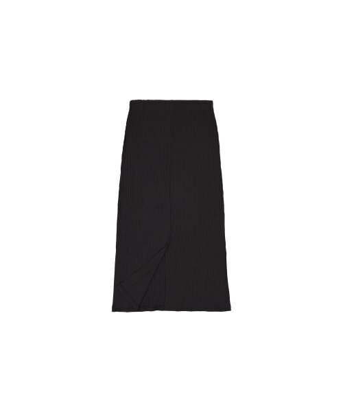 320SHOWROOM(320ショールーム)の「Banding Slit Ribbed Span Long Skirt Deep navy(スカート・レディース・その他・FREE)」の4枚目の写真