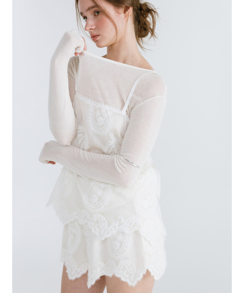 MOIFAIRE（モイフェア）の「PAISLEY SEE-THROUGH SHORTS / IVORY（その他パンツ・レディース・その他・ONE SIZE）」の3枚目の写真