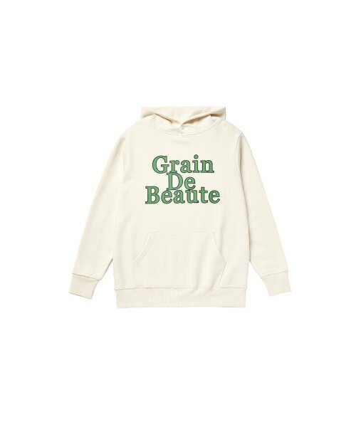 GRAIN DE BEAUTE（グランデボーテ）の「NEW SIGNATURE HOODY [IVORY]（パーカー・レディース・アイボリー・S/L）」の2枚目の写真