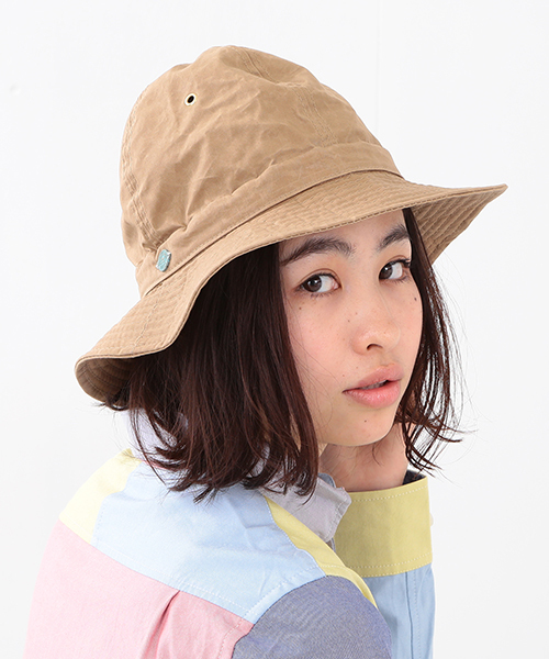BEAMS BOY(ビームスボーイ)の「decho / Hunter Hat 16SS(ハット・レディース・ベージュ/グリーン・ONE SIZE)」の2枚目の写真