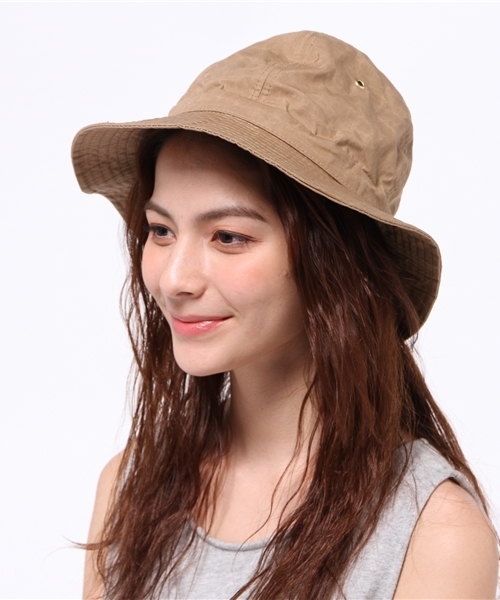 BEAMS BOY(ビームスボーイ)の「decho / Hunter Hat 16SS(ハット・レディース・ベージュ/グリーン・ONE SIZE)」の5枚目の写真