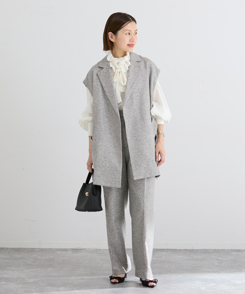 IENA（イエナ）の「&NAVY ツイーディーパンツ（スラックス・レディース・ネイビー/ベージュ・38/36/40）」の20枚目の写真