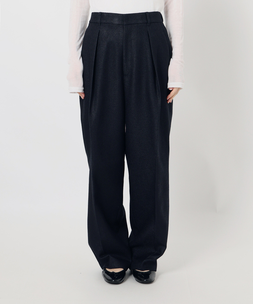 IENA（イエナ）の「&NAVY ツイーディーパンツ（スラックス・レディース・ネイビー/ベージュ・38/36/40）」の7枚目の写真