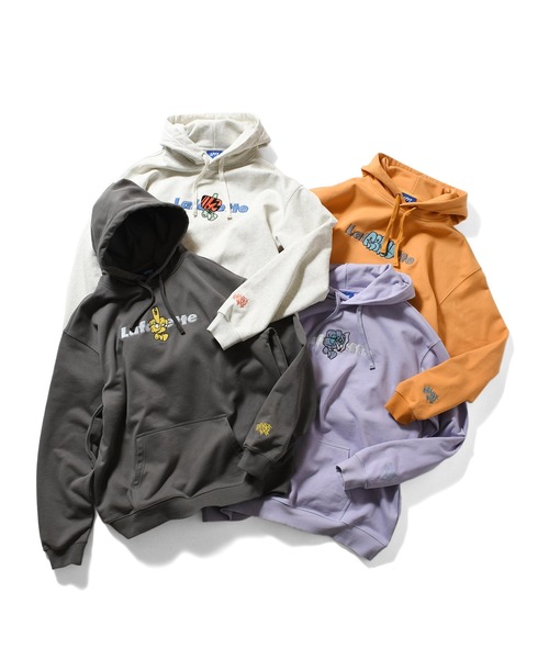 LFYT(エルエフワイティー)の「LFYT ラファイエット【Lafayette】 × レミオ 【REMIO】- ロゴ プルオーバーパーカー ラベンダー 【Lafayette LOGO HOODIE LAVENDER LE260501】(パーカー・メンズ・ラベンダー・LARGE/X-LARGE/SMALL/MEDIUM/XX-LARGE)」の6枚目の写真