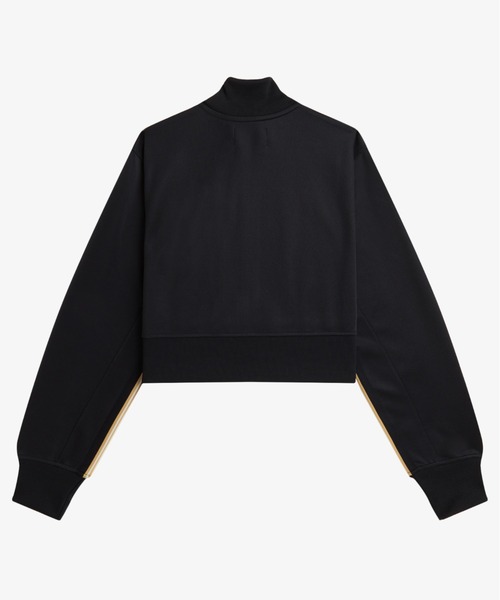 FRED PERRY（フレッドペリー）の「Taped Detail Track Jacket／テープディテールトラックジャケット（ジャージ・レディース・ブラック・10）」の8枚目の写真
