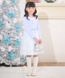 mezzo piano（メゾピアノ）の「バレエ柄　ドッキングワンピース（ワンピース）」