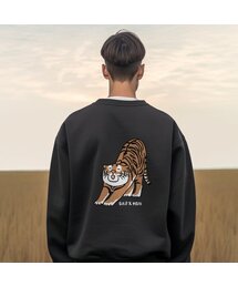 OHP x MOAI bストレッチタイガー裏起毛スウェット