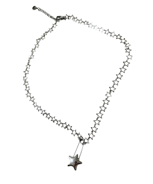 SK8ER ROCK（スケーターロック）の「Star Star Surgical Steel Necklace（ネックレス・レディース・その他・FREE）」の7枚目の写真