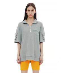 CERRIC（セリック）の「WAFFLE POCKET HALF ZIP UP / GREY（その他トップス）」