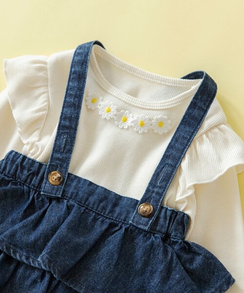 BRANSHES（ブランシェス）の「【お花シリーズ】ボディースーツ（その他ベビー用品・キッズ・アイボリー/ピンク・80）」の15枚目の写真