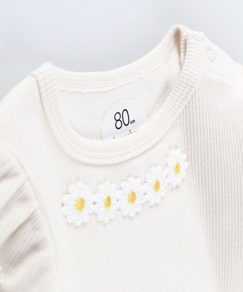 BRANSHES（ブランシェス）の「【お花シリーズ】ボディースーツ（その他ベビー用品・キッズ・アイボリー/ピンク・80）」の17枚目の写真