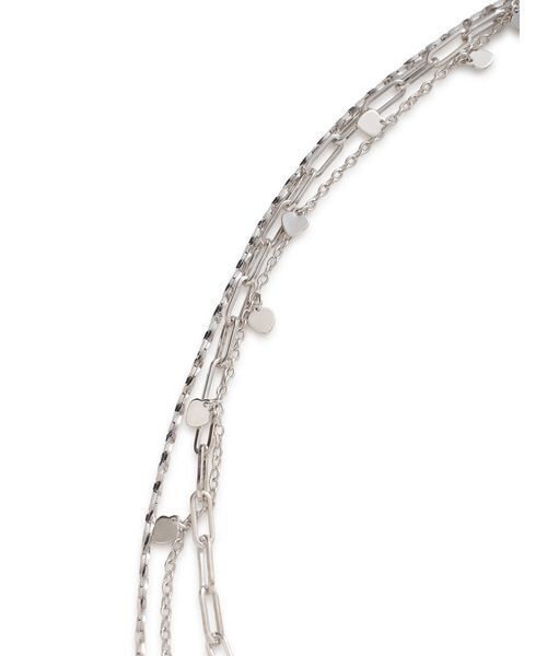 FURFUR(ファーファー)の「ハートモチーフ3連ネックレス(ネックレス・レディース・ゴールド/シルバー・F)」の10枚目の写真