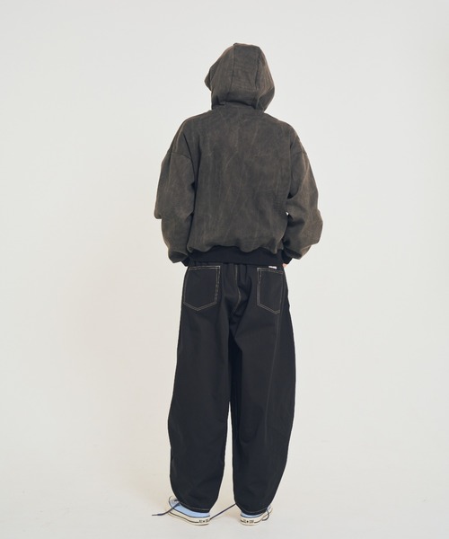 EFFECTEN(エフェクテン)の「【EFFECTEN】Duck hoodie(パーカー・メンズ・キャメル/スミクロ・FREE)」の3枚目の写真