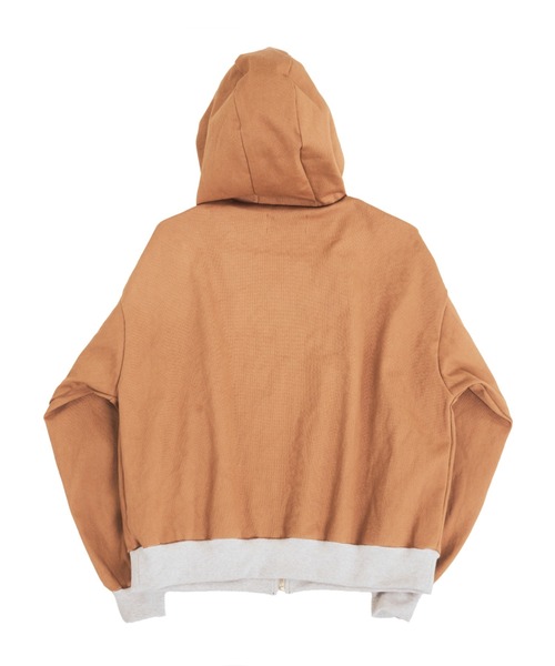EFFECTEN(エフェクテン)の「【EFFECTEN】Duck hoodie(パーカー・メンズ・キャメル/スミクロ・FREE)」の9枚目の写真