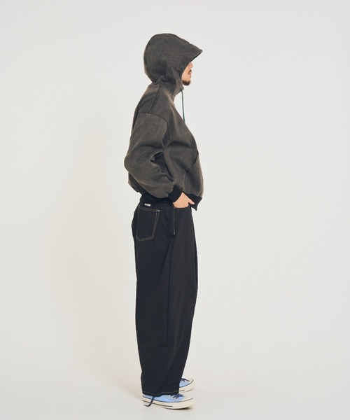 EFFECTEN(エフェクテン)の「【EFFECTEN】Duck hoodie(パーカー・メンズ・キャメル/スミクロ・FREE)」の11枚目の写真