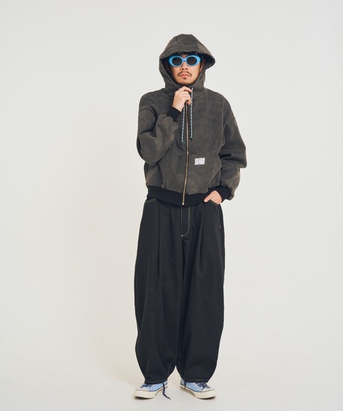 EFFECTEN(エフェクテン)の「【EFFECTEN】Duck hoodie(パーカー・メンズ・キャメル/スミクロ・FREE)」の13枚目の写真