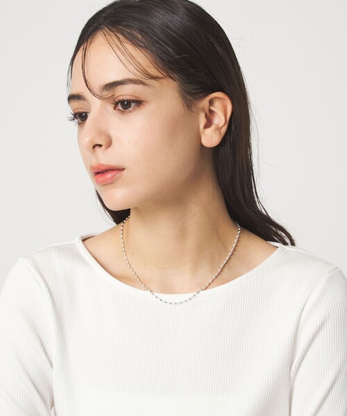 green label relaxing（グリーンレーベルリラクシング）の「2連チェーン ポコポコチャーム ネックレス（ネックレス・レディース・シルバー/ゴールド・FREE）」の6枚目の写真