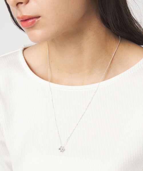 green label relaxing（グリーンレーベルリラクシング）の「2連チェーン ポコポコチャーム ネックレス（ネックレス・レディース・シルバー/ゴールド・FREE）」の7枚目の写真