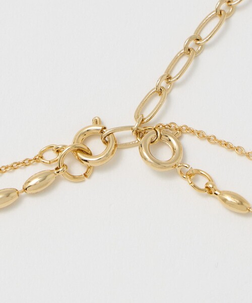 green label relaxing（グリーンレーベルリラクシング）の「2連チェーン ポコポコチャーム ネックレス（ネックレス・レディース・シルバー/ゴールド・FREE）」の14枚目の写真