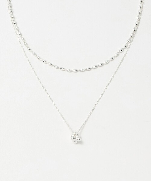 green label relaxing（グリーンレーベルリラクシング）の「2連チェーン ポコポコチャーム ネックレス（ネックレス・レディース・シルバー/ゴールド・FREE）」の21枚目の写真
