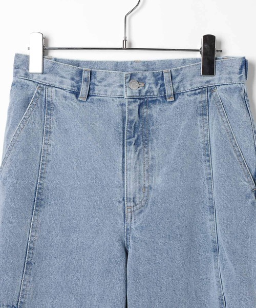 Heather(ヘザー)の「【ウエストサイドボタンで自由にフィット】2WAYスリットデニムパンツ 654131(デニムパンツ・レディース・ブルー/ブルー系その他/グレー・M/S)」の6枚目の写真