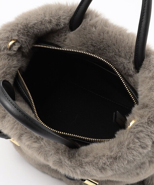 VIOLAd'ORO（ヴィオラドーロ）の「VIOLAd'ORO ELMO 2WAY トートバッグ（ハンドバッグ・レディース・ダークブラウン/グレー・FREE）」の13枚目の写真