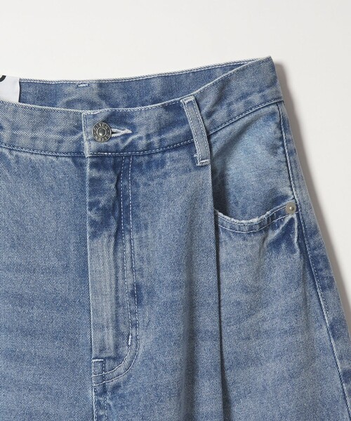 CITEN(シテン)の「<CITEN>タックデニムワイドパンツ(デニムパンツ・レディース・ブラック/ライトブルー・M/S)」の11枚目の写真