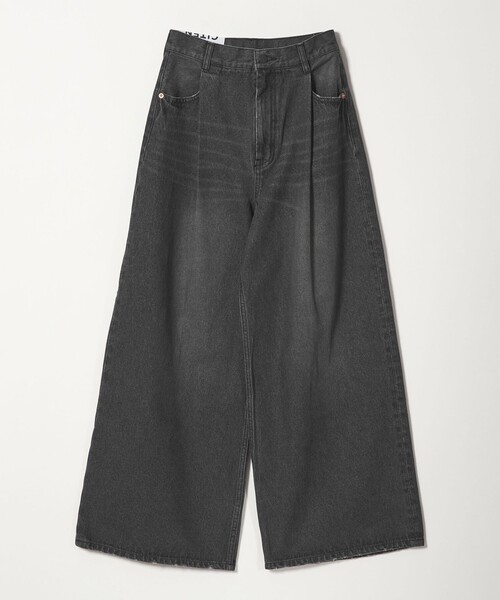 CITEN(シテン)の「<CITEN>タックデニムワイドパンツ(デニムパンツ・レディース・ブラック/ライトブルー・M/S)」の19枚目の写真