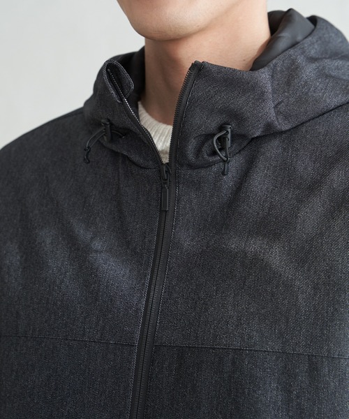 ikka（イッカ）の「【雑誌MonoMax4月号掲載】撥水メランジ ジップマウンテンパーカー「小泉孝太郎さん着用モデル」（マウンテンパーカー・メンズ・グレイッシュベージュ/ブラック/ネイビー・M/XL/L/S）」の16枚目の写真