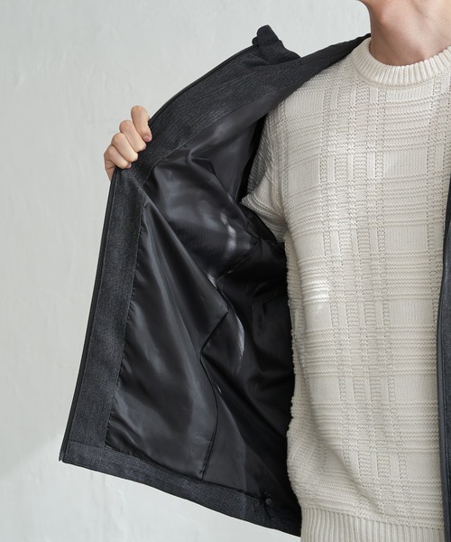 ikka（イッカ）の「【雑誌MonoMax4月号掲載】撥水メランジ ジップマウンテンパーカー「小泉孝太郎さん着用モデル」（マウンテンパーカー・メンズ・グレイッシュベージュ/ブラック/ネイビー・M/XL/L/S）」の21枚目の写真